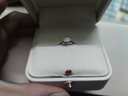 钻石世家18K金钻石戒指 倾心一诺 群镶克拉效果求婚订婚钻戒设计小众款 主石13分 11号 实拍图