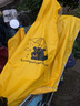 太空（TaiKong）电动电瓶摩托车雨衣长款全身防暴雨单人时尚卡通男女加大加厚雨披 无镜套-黄色 5XL 实拍图