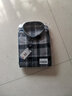 杉杉纯棉格子长袖衬衫男士保暖加厚衬衫男中年格子加绒衬衣 6207 42 实拍图