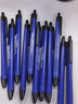 晨光圆珠笔A2中油笔水感顺滑黑蓝色油笔粗头0.7mm办公学生用圆株笔按动式教师红笔3002 蓝色40支 中油笔 实拍图