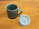 苏客【支持个人/企业/团体定制】龙泉青瓷茶杯陶瓷带盖办公杯老板杯会议室水杯泡茶杯子大容量马克杯礼盒装 敛翼待时-约290ml 实拍图