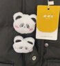 嘟嘟家儿童棉服冬装男童冬季加厚外套女童保暖棉袄宝宝卡通连帽童装上衣 黑色 120cm 实拍图