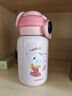 皇家洛克 ROYALLOCKE儿童保温杯316不锈钢卡通带吸管直饮杯宝宝防摔水杯子外出杯 【智能显温】萝卜兔500ML 实拍图