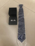 猎尚 男士商务正装8cm宽懒人一拉的结婚新郎领带 免打拉链领带礼盒装 8厘米蓝色雪花领带拉链款 实拍图