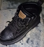 意尔康男鞋休闲板鞋秋冬复古工装马丁靴时尚高帮软面潮流鞋子男 黑色 41 实拍图