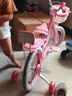 永久儿童自行车3-8岁小孩脚踏单车宝宝中大童女孩公主款童车 【升级-白胎】小猫粉+护具礼包 16寸 实拍图