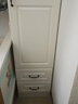 颐丰  衣柜定制小房间简易单门衣柜欧式衣橱大小立柜收纳阳台储物寝室美容院 (1+2抽） 50深  白色  单门 实拍图