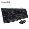 罗技（Logitech）MK200有线键鼠套装 电脑笔记本办公键盘鼠标套装 USB薄膜键盘 带小键盘 黑色 实拍图