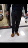 雅鹿休闲西裤男秋冬厚款商务修身西裤弹力通勤西装裤子藏青常规38 实拍图