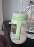 小土豆（potato）ppsu奶瓶宽口径宝宝防胀气耐摔新生婴儿吸管奶瓶一岁以上牛奶杯 艾青绿300ml （带奶瓶刷套装） 实拍图