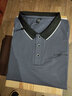 啄木鸟POLO衫男夏季薄款轻商务爸爸装翻领短袖休闲男装保罗t体恤上衣服 125#深灰 XL （建议120-135斤） 实拍图