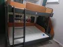 鸿度 儿童床男孩女孩美式高低床上下铺上下床双层床子母床公主床两层 高低床+双抽+衣柜款梯柜+2张床垫 下铺1.5*1.9上铺1.2*1.9米 实拍图