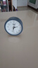 康巴丝大数字净音老人闹钟简约现代时钟学生宿舍闹表桌面卧室床头台座钟 康巴斯简约款圆形（灰色）扫秒 实拍图