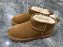 百丽（Belle）户外徒步雪地靴女休闲保暖短靴D1D1DDM4 棕色 35 (225mm) 实拍图