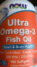 诺奥(NOW Foods)深海鱼油软胶囊 无腥味 中老年 人宠通用 Omega-3 DHA EPA 200粒 美国进口 实拍图