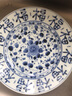 陶趣居 日本进口蓝凛堂釉下彩陶瓷大圆盘餐具日式餐盘饺子盘青花9.3英寸 福字文 实拍图