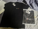 啄木鸟【2件装】夏季短袖T恤男士纯棉宽松大码半袖体恤男装上衣服打底衫 T319黑色+T519黑色 3XL （160-180斤） 实拍图