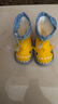 SEVEN ONLY OLINE儿童雨鞋女童防水防滑可爱鲨鱼宝宝雨靴女孩幼儿园水鞋 柠檬黄【带加绒鞋套 可拆卸】 14 cm内长【140】脚长约13穿 实拍图