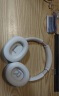 QCY  H4 主动降噪-43dB头戴蓝牙耳机重低音无线耳麦手机听力超长待机适用于全手机 白色 实拍图