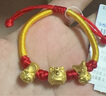 周六福（ZLF）  黄金手链宝宝款足金吉祥虎头帽编织手绳 定价 吉庆虎(13cm+3cm)-2.11g 实拍图
