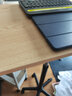 壹巢站立办公移动电脑桌带滑轮床边旋转懒人桌子写字书桌培训笔记本桌 胡桃色四星尼龙脚新款移动桌 实拍图