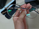 FRANZLISZT 防蓝光近视眼镜框男女复古超轻圆框眼镜架变色防辐射平光手机电脑护目镜可配 黑金 至薄防辐射1.74非球面镜片0-1200丨留言度数 实拍图
