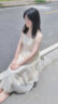 妍莉芬连衣裙女装2024年夏季新款韩版衣服套装中长款吊带裙法式裙子夏装 白色上衣+吊带裙 M(建议95-110斤) 实拍图