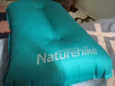 NatureHike户外自动充气枕头办公室午休睡枕便携旅行旅游露营舒适护腰靠枕 孔雀蓝 实拍图