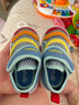 卡特兔儿童凉鞋男童夏童鞋学步鞋1-6岁毛毛虫凉拖女宝机能鞋包头学步鞋 彩虹色 21 内长13.0cm 脚长12.0-12.5 实拍图