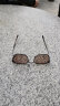 夏蒙（Charmant）眼镜框男女半框超轻合金百搭近视眼镜架VM19332 WP 52mm黑银色 实拍图