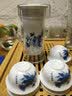 杰艺红茶茶具套装玻璃双耳冲茶器整套陶瓷青花过滤茶壶耐热泡茶器 红茶套组--(兰牡丹) 普通安全包装 实拍图