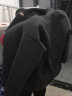 秋冬款风衣男毛呢大衣中长款韩版潮流加厚宽松大码青少年帅气男士呢子外套 灰色 L（尺码偏大） 实拍图