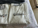 卡宾（CABBEEN）【老花提花】刺绣卫衣男2024秋季新款潮牌圆领纯色长袖上衣 漂白色02 L /175/50 实拍图