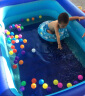 缔羽 儿童游泳池充气加厚家用洗澡盆水池戏水婴儿户外游泳浴缸游泳桶 圆形5层（外直径100*高75CM） 蓝色 实拍图