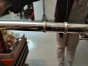 星海（XINGHAI INSTRUMENT）镀银长笛乐器17孔开孔C调长笛专业演奏B尾管乐 成人教学儿童考级 17孔C调白铜 实拍图