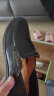 木林森（MULINSEN）男鞋商务休闲镂空豆豆鞋软底凉皮鞋 黑色 42码 88028 晒单实拍图