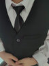 罗蒙儿童礼服花童钢琴表演出男孩主持人 黑色马甲套装长款 170 实拍图