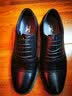 七匹狼皮鞋男夏季商务正装鞋头层牛皮休闲皮鞋三接头圆头皮鞋真皮鞋子男 黑色 （1065） 42 实拍图