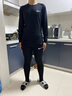 耐克（NIKE） 男子运动套装2025新款有氧健身训练跑步紧身衣T恤衫 紧身裤 短裤 黑色/健身修身两件套/晒图退5 2XL/185 实拍图