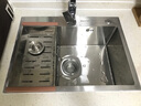 柯邦洗菜盆单槽套装手工水槽单槽 304不锈钢厨房洗碗槽洗碗池单盆 58*43  B套餐 实拍图