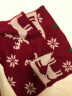 美洲野牛围巾女圣诞礼物款加厚保暖学生日系百搭可爱围脖生日礼物 雪花鹿红色 晒单实拍图