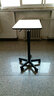 壹巢站立办公移动电脑桌带滑轮床边旋转懒人桌子写字书桌培训笔记本桌 胡桃色铝合金脚新款移动桌 实拍图