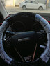 梦奇哈弗方向盘套冬季哈佛H6H2S H4 H5 9 M6plus大狗赤兔毛绒汽车把套 灰色 送手刹档位套】 实拍图