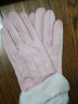 袋鼠 手套女冬季保暖加绒加厚手套户外防风防寒骑车运动时尚分指触屏女士手套 粉色 实拍图