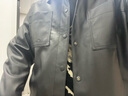杰克·琼斯（JACK&JONES）男装春秋宽松皮衣舒适简约时尚纯色潮流休闲外套短款上衣PU夹克男 E40 黑色 L 180 实拍图