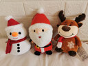 惠妮宝贝毛绒玩具圣诞老人雪人麋鹿公仔玩偶圣诞套装娃娃圣诞节平安夜礼物 圣诞套装(老人+雪人+麋鹿) 20厘米 实拍图