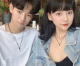QMXD免费刻字许愿石情侣项链一对古代定情信物情侣项链学生闺蜜项链 情侣一对 实拍图