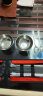 FGHGF 创意旅行便携不锈钢碗筷勺套装 复古碗筷家庭餐具 日式饭碗包 红色（平底勺）两件套 实拍图