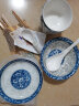 千扶里 餐具碗碟套装筷子盘子景德镇青花家用日式陶瓷碗具 青花18头 实拍图