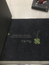 来去薄款定制入户大门口蹭土地垫进门家用脚垫玄关门厅除尘地垫可裁剪 灰色四叶草 80*120 实拍图